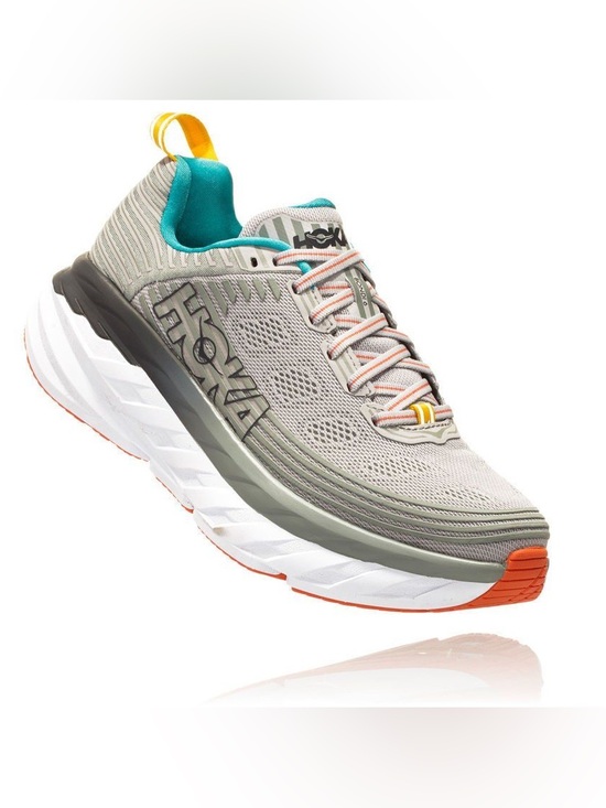 Hoka Shoes - Hoka One One Bondi 6 Women’s size 9 Running shoes  in gray and blue colorway